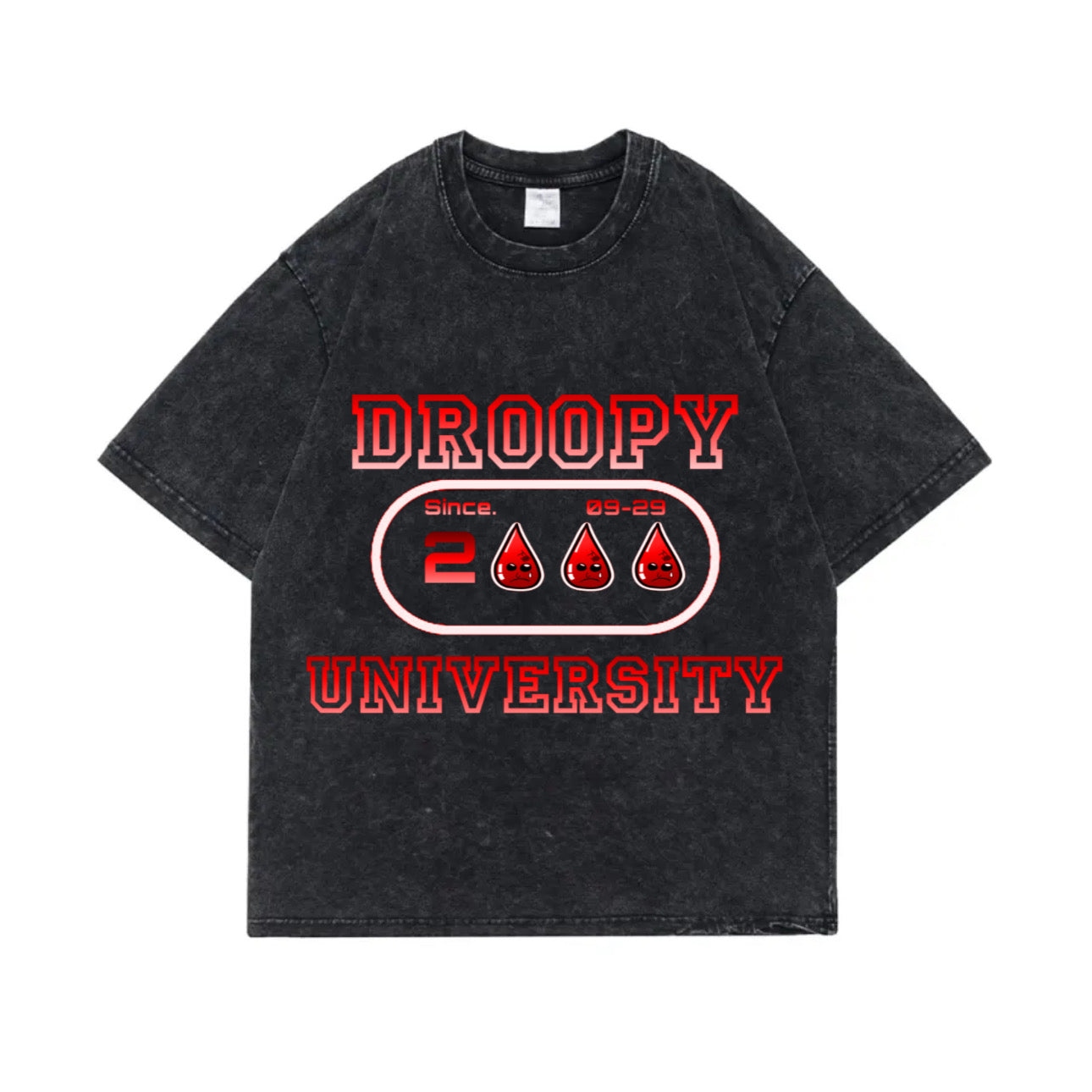 DROOPY ACID WASH T-SHIRT